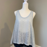 Sage Knit Sheer Tank