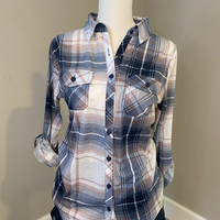 Navy & Blush Plaid