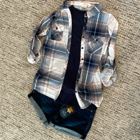 Navy & Blush Plaid
