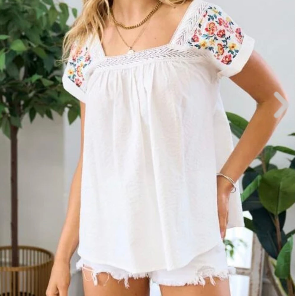 Embroidered Top