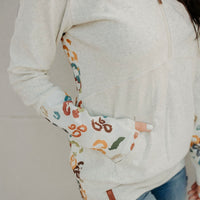 Florals & Foliage Half Zip Hoodie