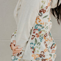 Florals & Foliage Half Zip Hoodie