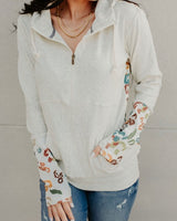 
              Florals & Foliage Half Zip Hoodie
            