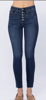 
              Judy Blue Button Fly Cut Off Skinny
            
