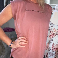 Mauve Love One Another Tee