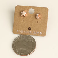 
              Moon & Star Stud Earrings
            