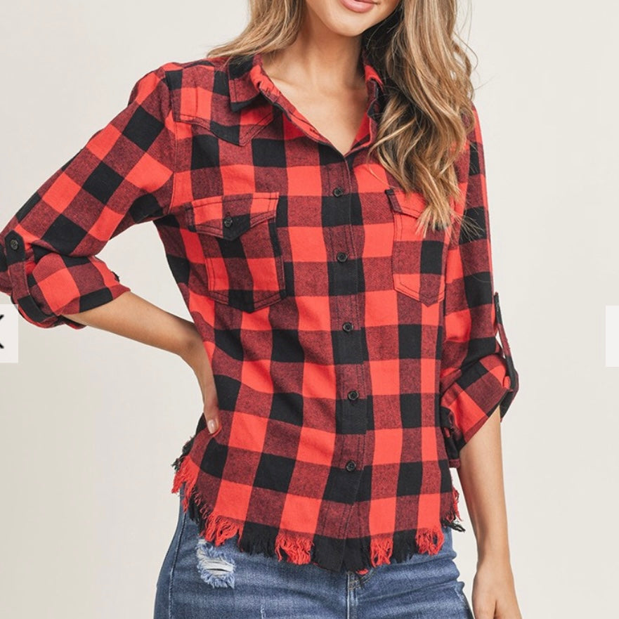 Red Buffalo Plaid Flannel