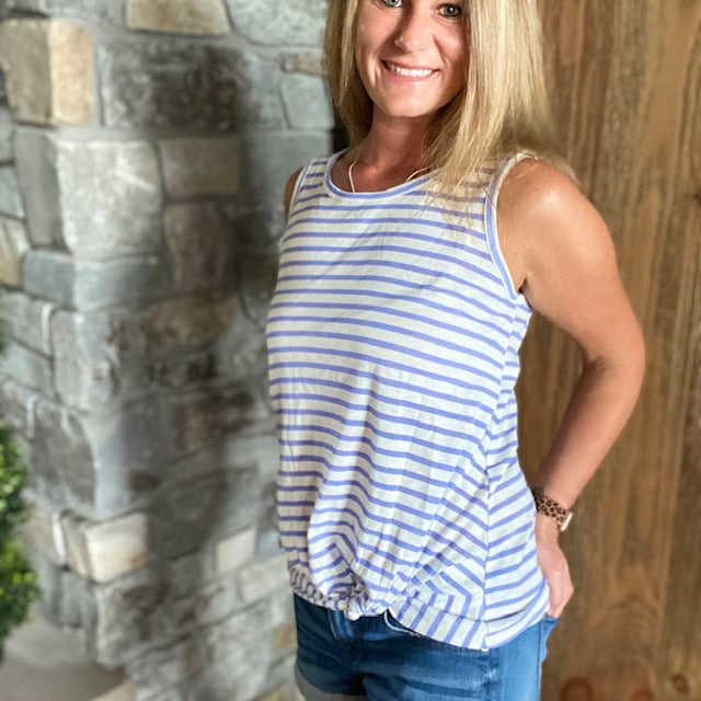 Striped Sleeveless Top