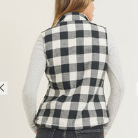 
              Plaid Trucker Vest
            