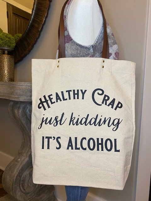 Healthy Crap Canvas Tote